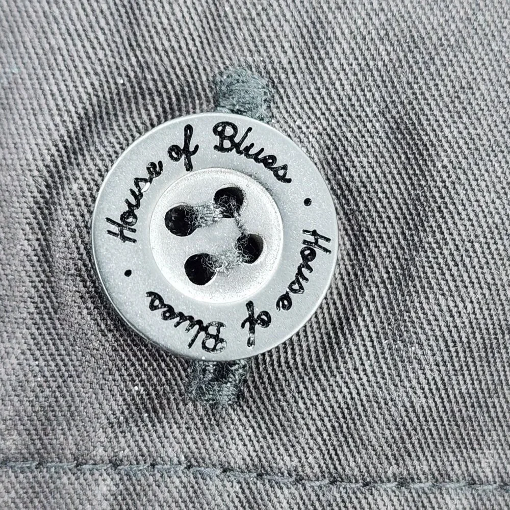 House Of Blues Charcoal Short Sleeve Button-Up Shirt Mens X-Large - Picture 5 of 11